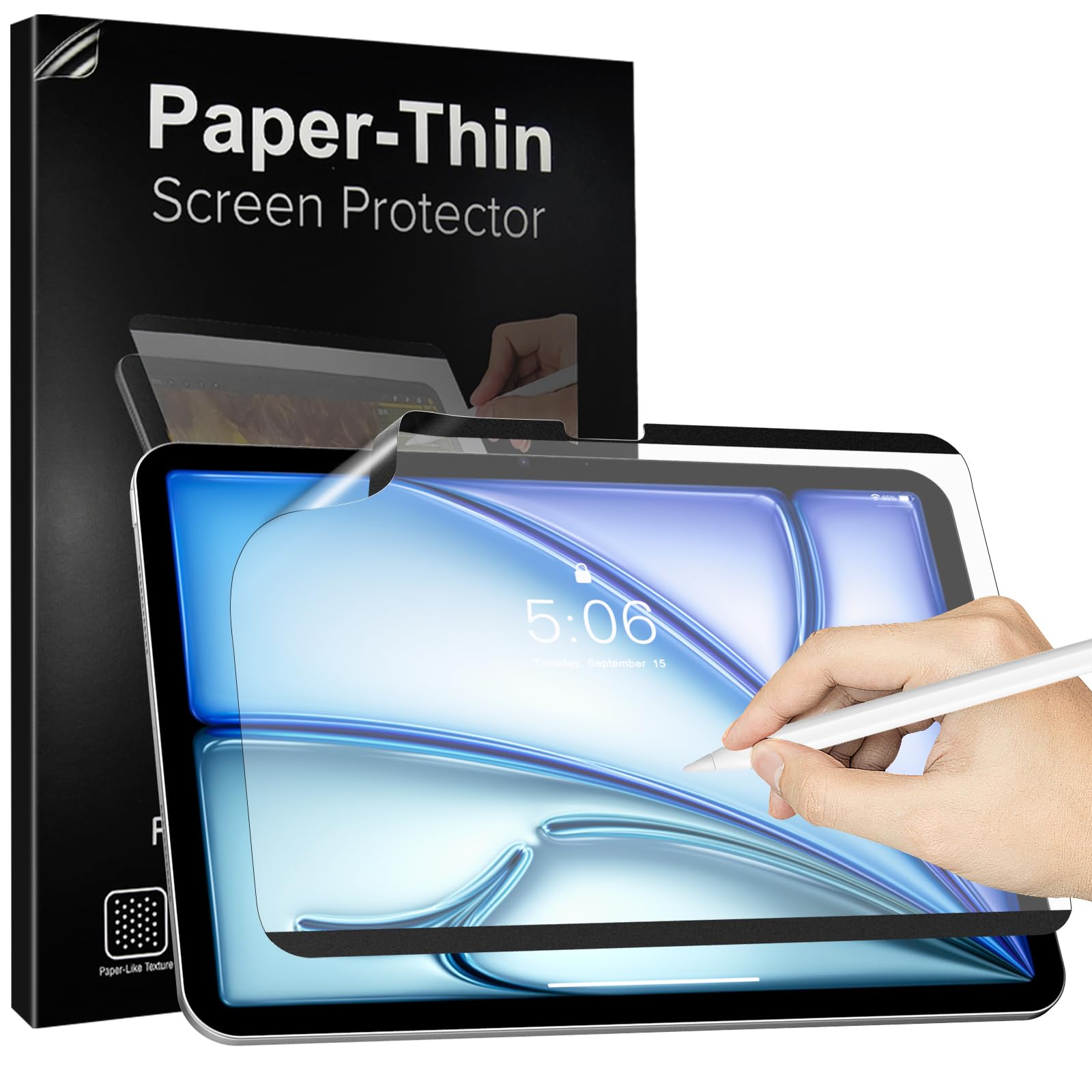 TiMOVO 1 Stück Magnetisch Papier Schutzfolie für iPad Air 11 Zoll (M4/M3/M2-2026/2025/2024), Abnehmbar, Matte Folie für iPad Air 11, Zeichnen Wie auf Papier, Blendschutz, Anti-Kratzer