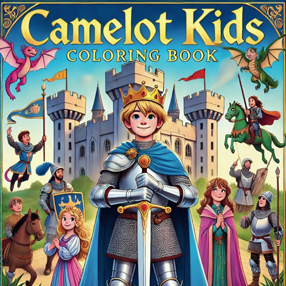 Camelot Kids Coloring Book: – A Magical Adventure Awaits!