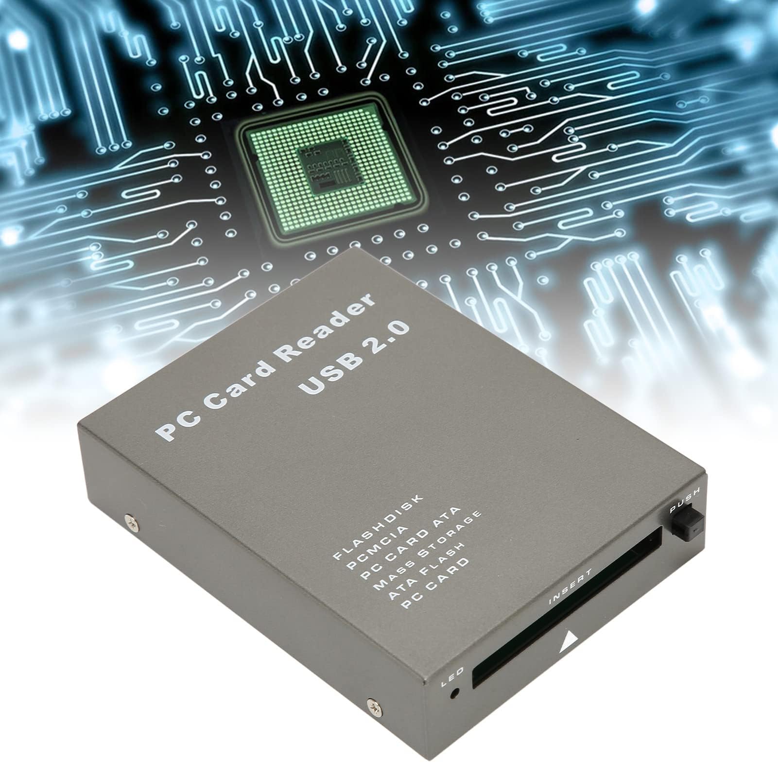 Dpofirs Lettore di Schede USB 2.0 PCMCIA, PC ATA Card PCMCIA 68 Pin High Speed ​​Industrial Flash Memory Card Lettori di Schede di Memoria ATA a Lettura Diretta