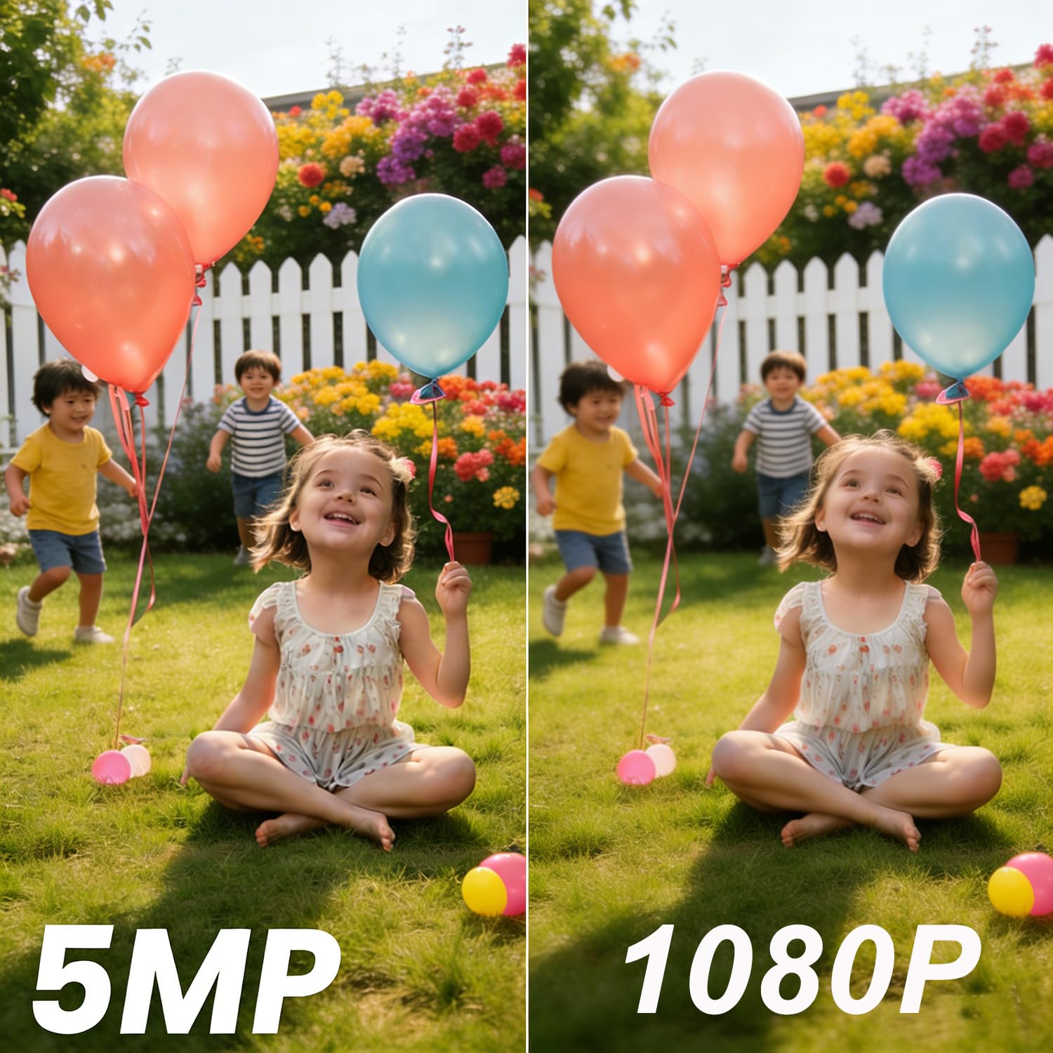 5MP Caméra de Surveillance Extérieure PoE, Caméra IP Extérieure avec Détection Personne/Véhicule, Vision Nocturne IR 30m, Etanche IP66(NO WiFi)