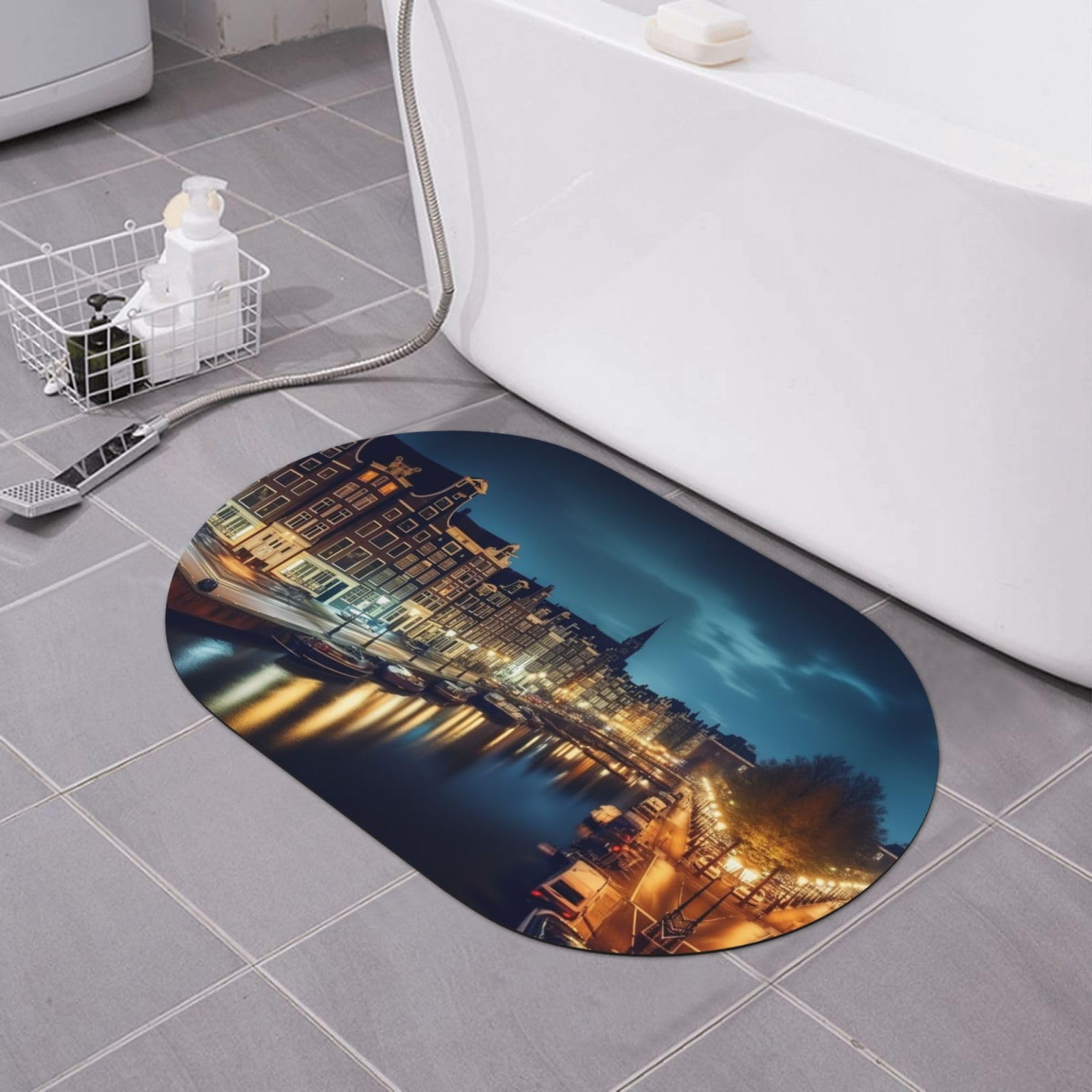 Tapis de bain séchage rapide Amsterdam - Haute absorption et sécurité douche