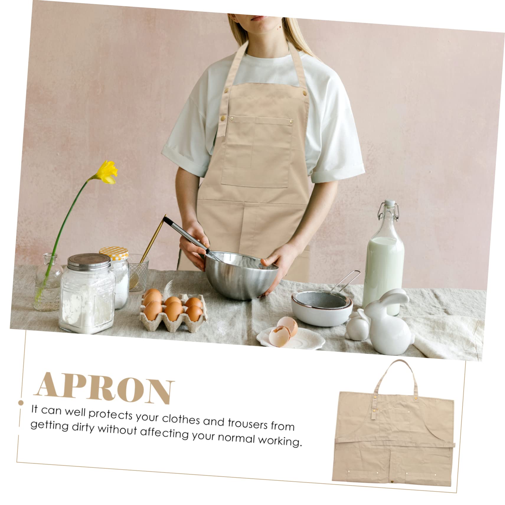 JEWEDECO Pottery Apron Paint Apron for Mens Apron Artist Apron Heavy Duty Vinyl Apron Kitchen Apron Women Apron Industrial Apron Art Aprons Apron Women Apron Pottery Painting Apron Canvas