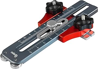 Upgraded Table Saw Thin Rip Jig Guide for Cutting Repetitive Narrow Strips, Fast & Precise Thin Strip Cutting for 3/4" x 3/8" T-Slots, Compatible with Table Saws, Band Saws & Routers