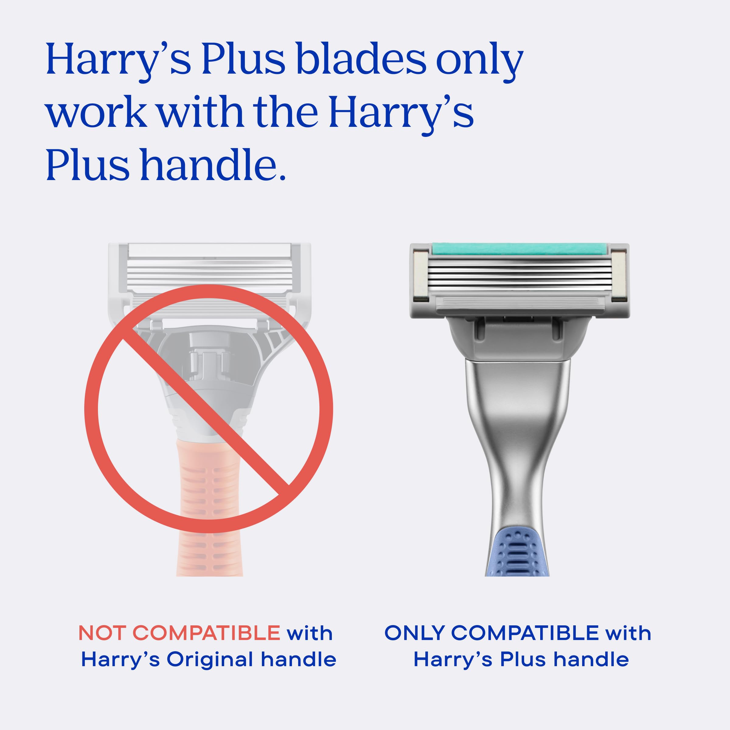 Harry's Rasoi da uomo Plus – Confezione risparmio (Moss) – 1 manico con 13 ricariche per rasoio e copertura lama da viaggio