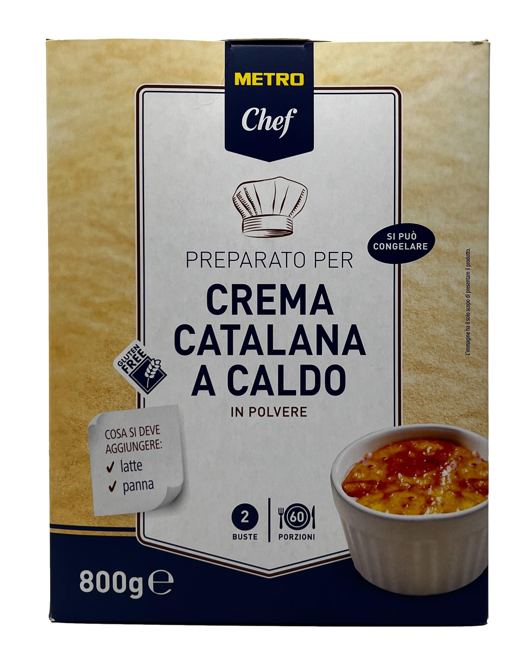 Preparato Professionale per CREMA CATALANA 800 Grammi -My Chef-