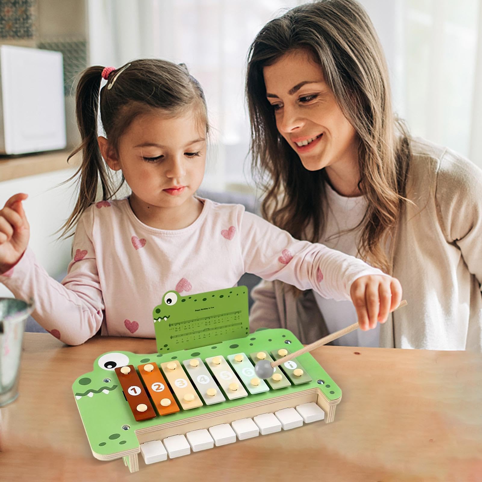 Xylophone Enfant Instrument d'Éveil Sensoriel et d'apprentissage Percussion