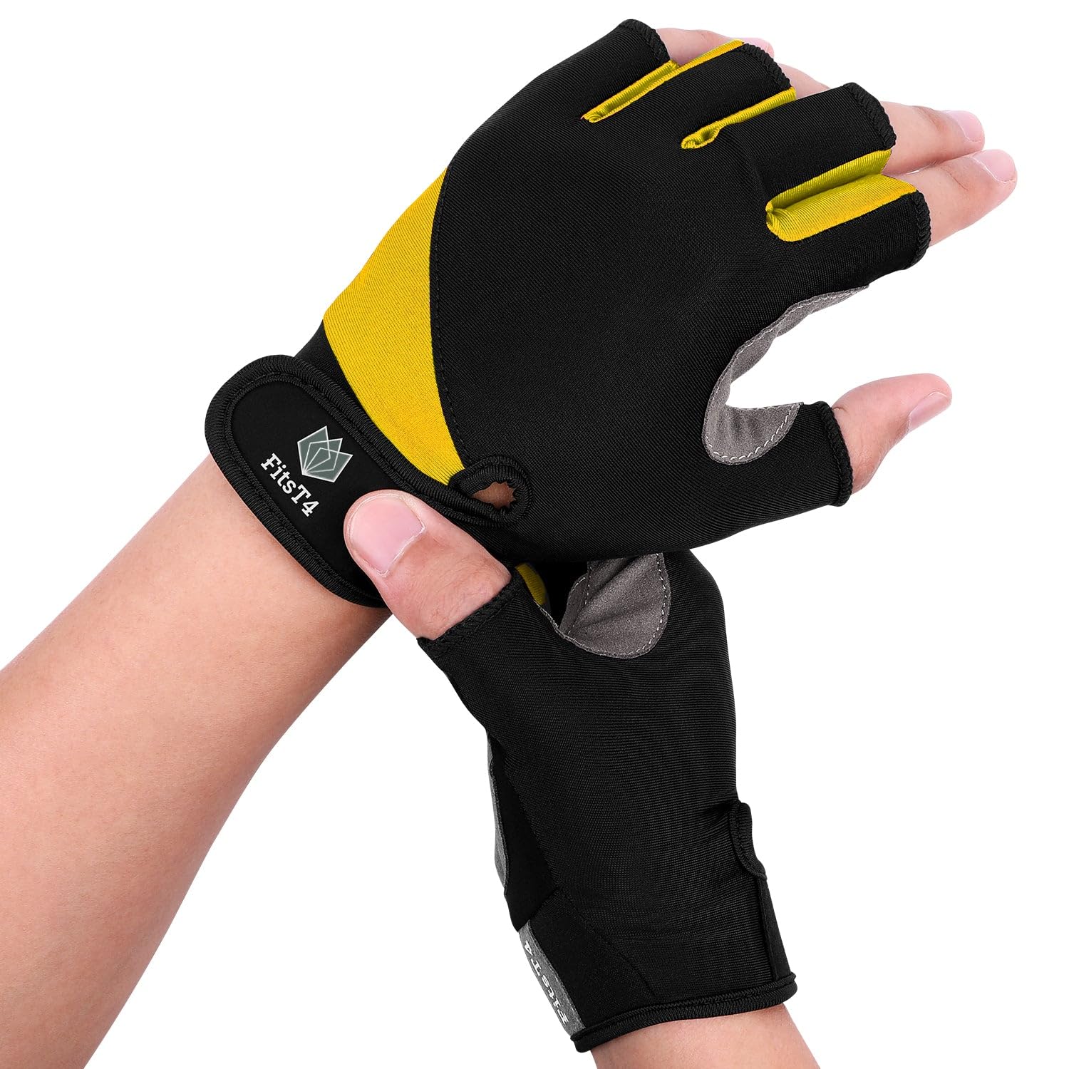 FitsT4 Sports Guanti da surf 3/4 dita imbottiti antiscivolo per sci nautico canoa, windsurf, kiteboard, vela, kayak, SUP Stand Up Paddling. per uomini, donne e bambini