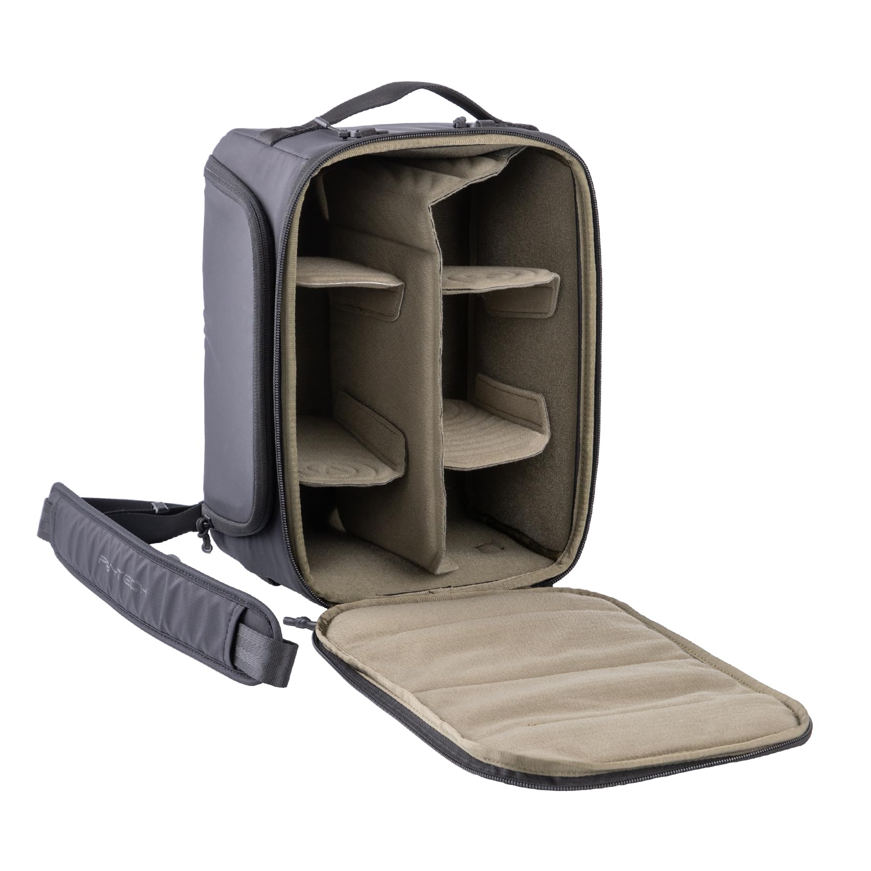 PGYTECH S Custodia Inserto Borsa Fotografica con Tracolla, Borsa Interna per Fotocamera Impermeabile e Anti-Shock con Divisori Regolabili, Custodia Protettiva per Reflex, DSLR, Mirrorless Obiettivi