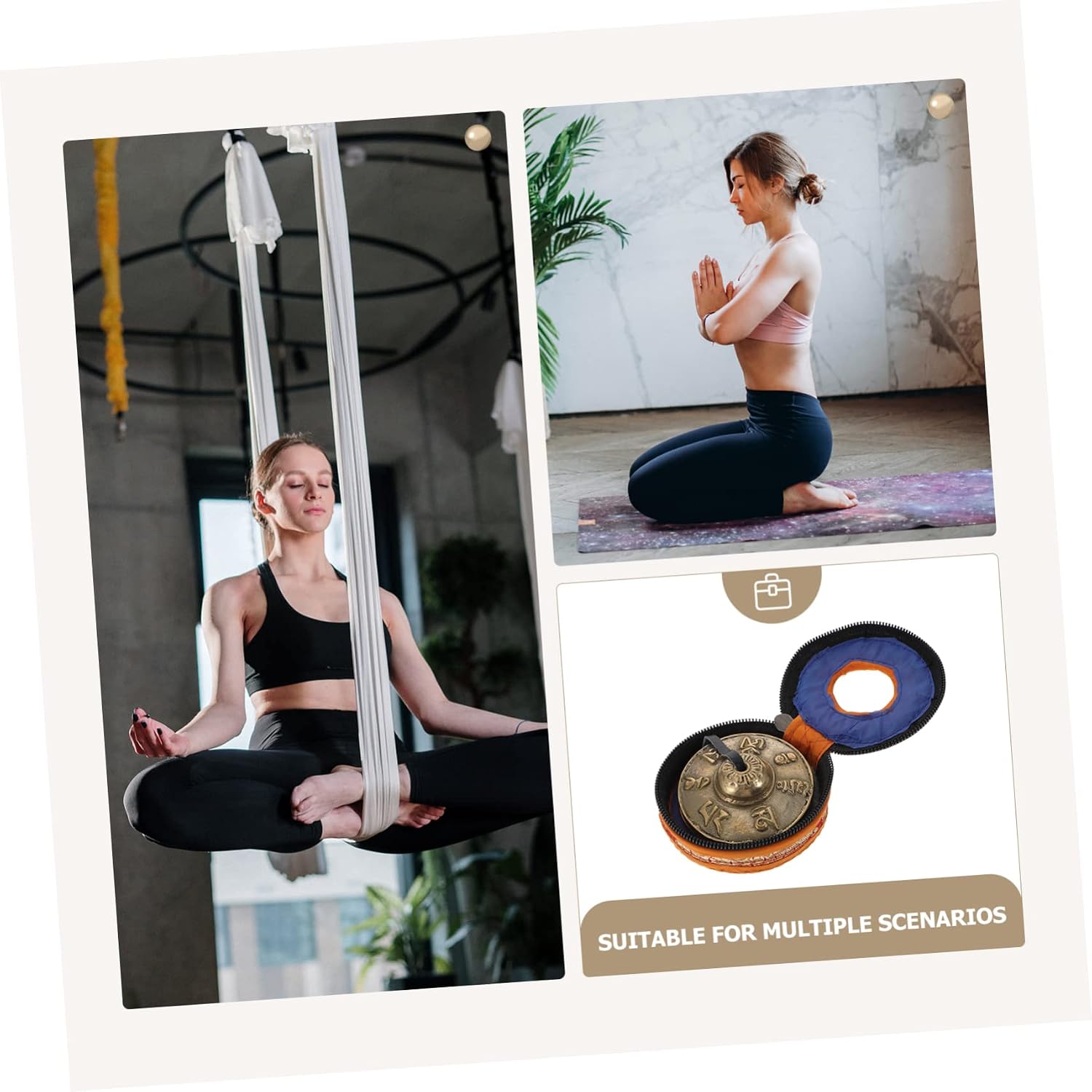 Nepal Cymbals Bell Meditation Chime for Yoga Meditation Bell Percussion Cymbals Rustic for