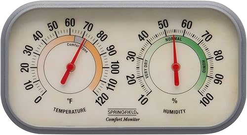 Springfield medidor de humedad y termómetro de pista y en colores