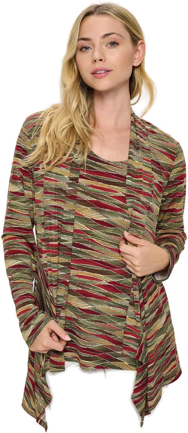 Mid-cut Jacket Long Sleeve Print-4028HT-LRP1-W426