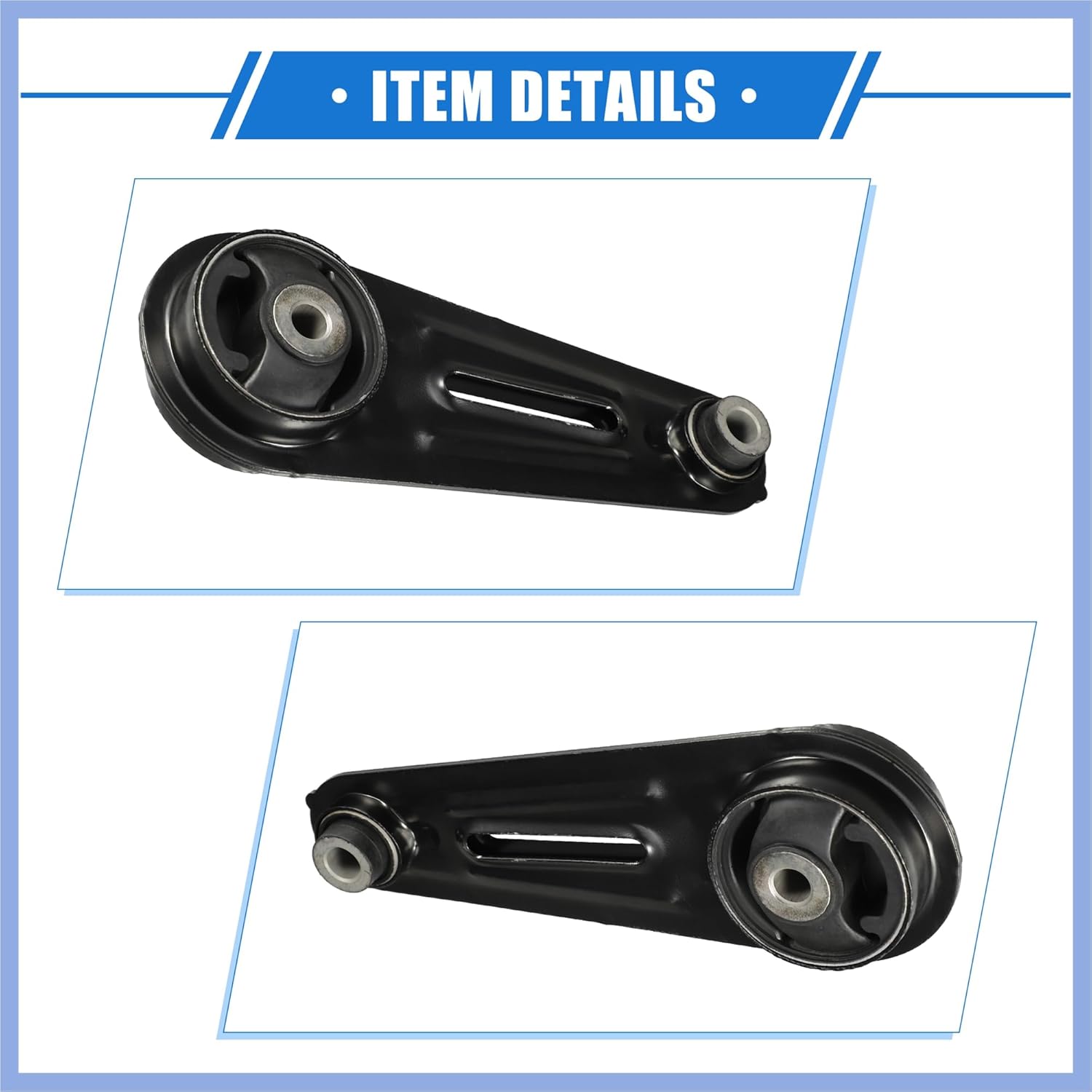 Engine Mount Compatible for Nissan Rogue 2008-2015, Anti Deform Metal Black No.11360JD01A/11360JD00A Mount Bracket Stable