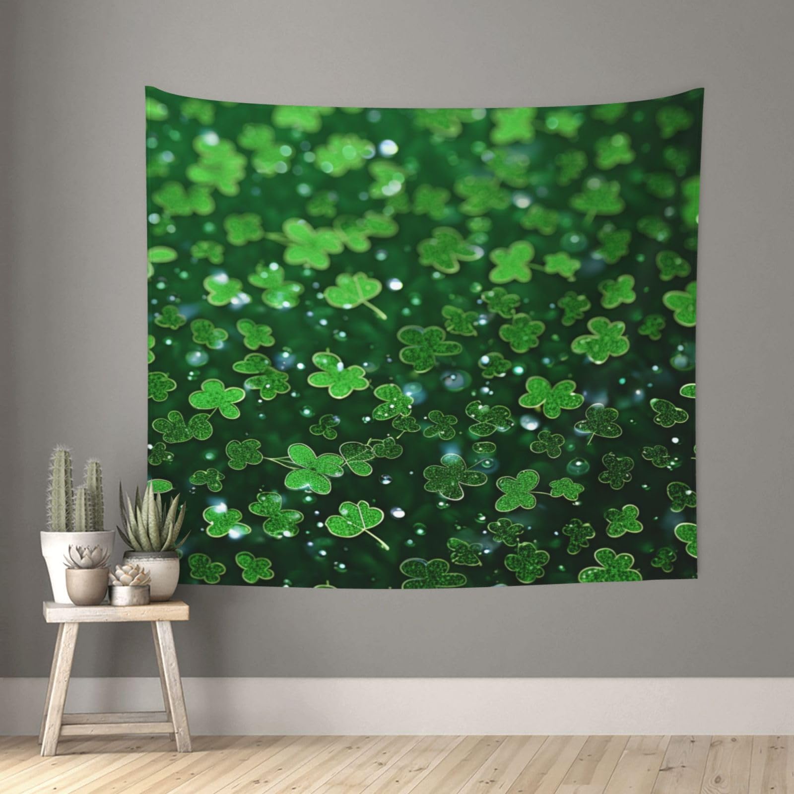background st patrick's day glitter Tapestry for Bedroom Aesthetic, Wall Hanging Tapestries Art Decor Backdrop Wall Tapestry for Dorm Living Room Funny Poster Party Banner Background 51" X 60"