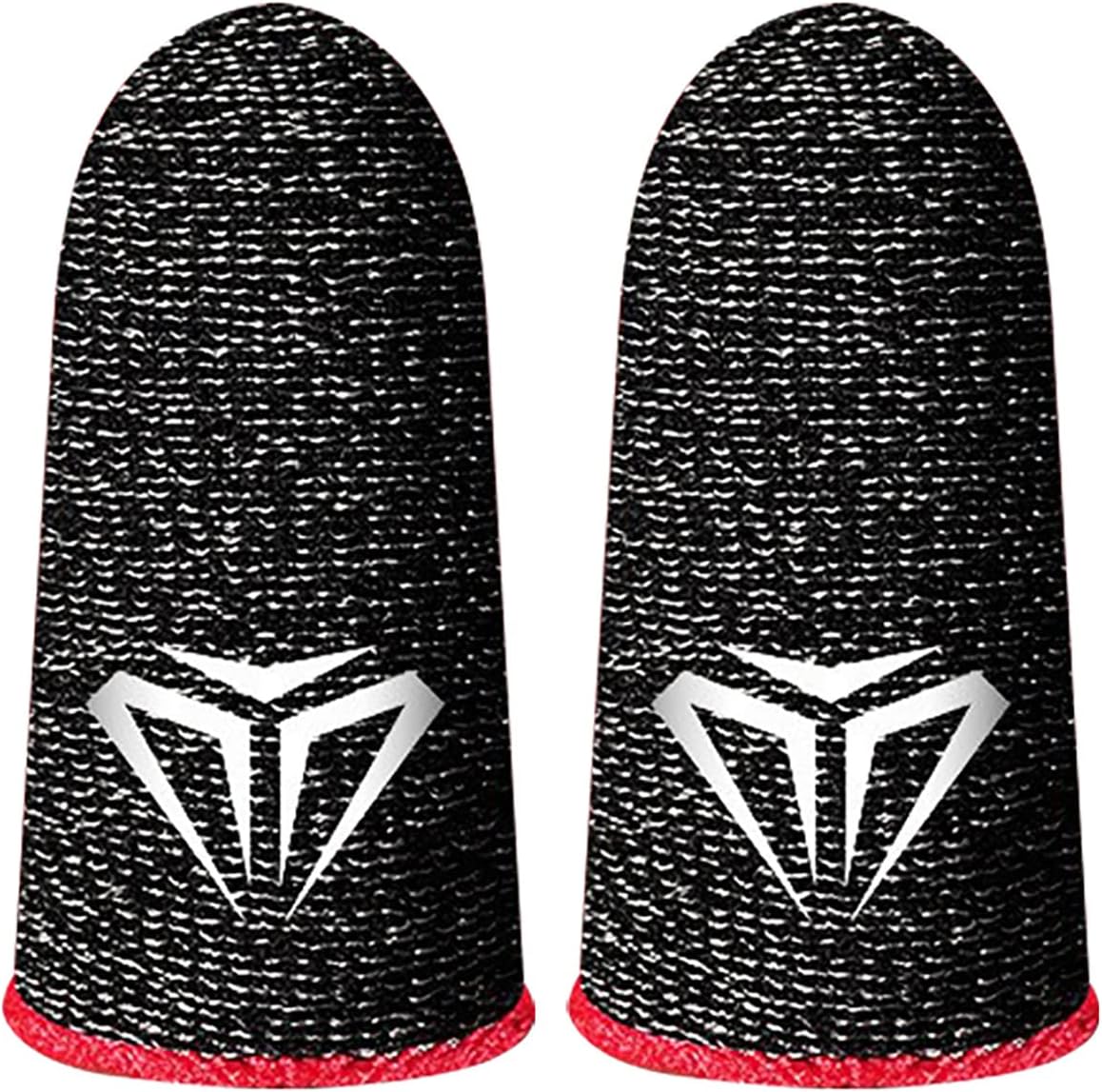 Gaweb Gaming Finger Covers Sweat Proof Breathable 0.98MM Thin Mobile Game Controller Fingertips Sleeves Thumb Gloves Red A