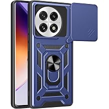 Compatible with Vivo iQOO 13 5G Built-in Kickstand Cover Cover,Compatible with Vivo iQOO 13 5G Lens Sliding Window Protection Case Blue