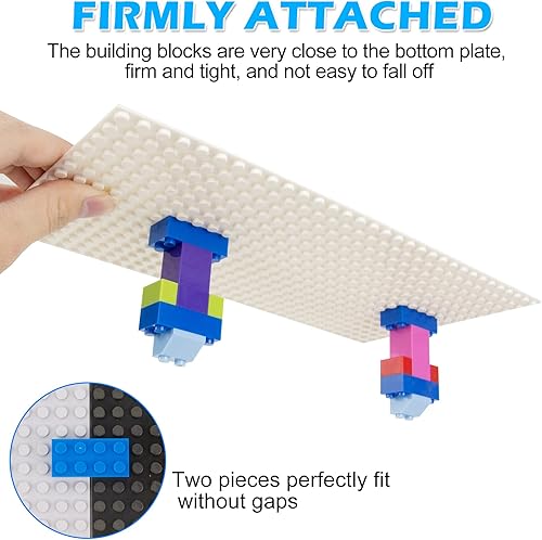 Miniatura 2 de BOROLA Placa base clásica de ladrillo de construcción, 10 x 5 pulgadas, compatible con la mayoría de los ladrillos de construcción de marcas