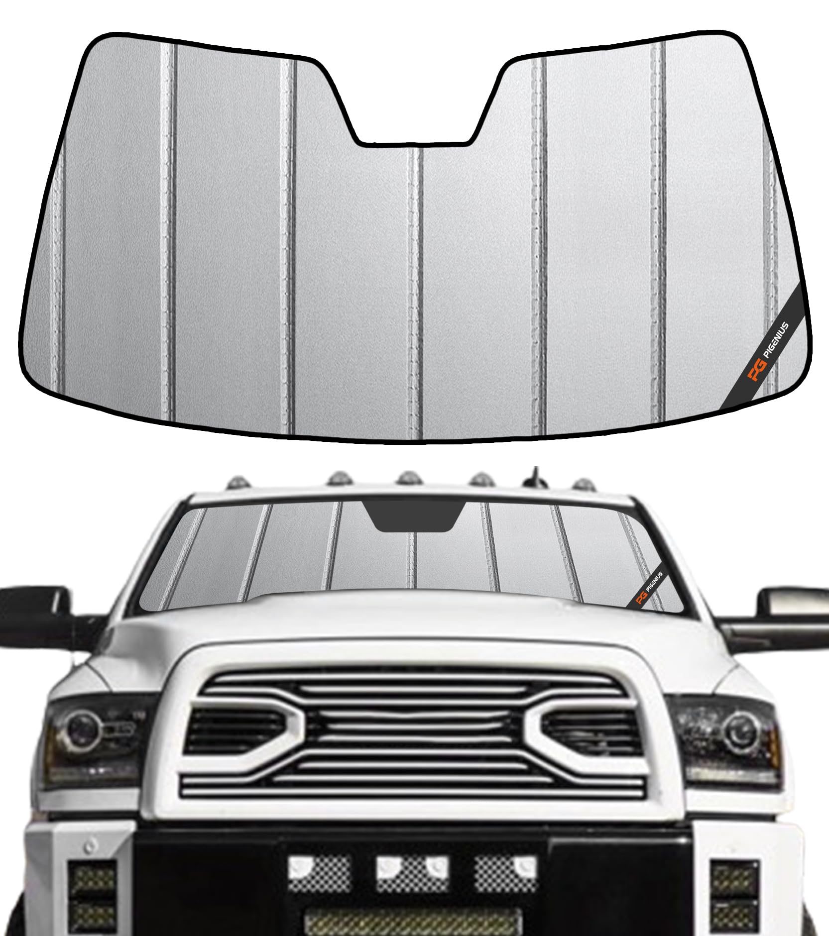 Amazon.com: Pigenius Windshield Sunshade for Dodge Ram 2500/3500