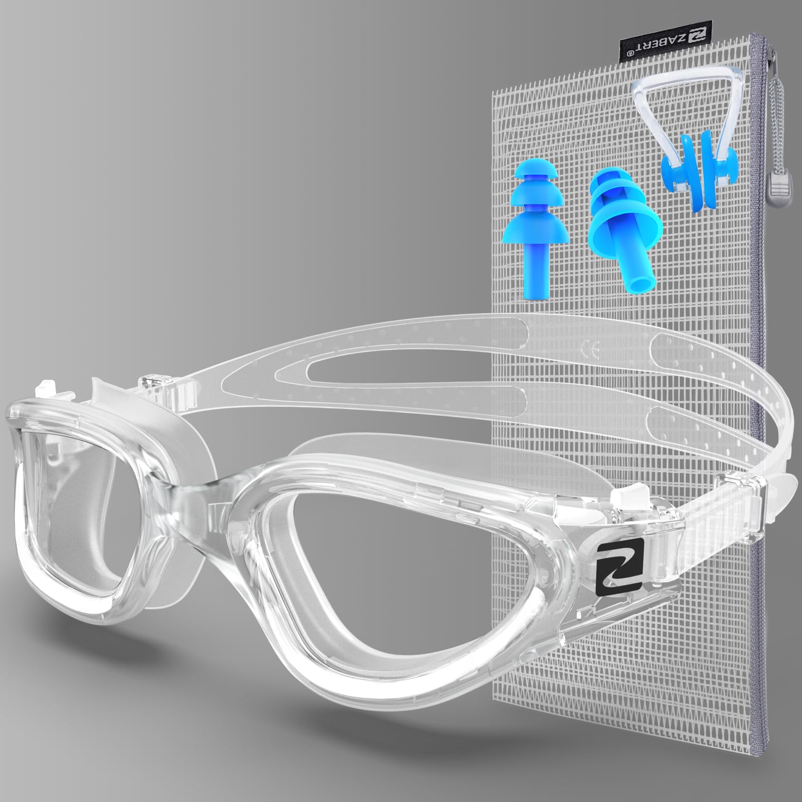 ZABERT W1 Erwachsene Schwimmbrille für Herren Damen, Anti-Beschlag, UV-Schutz, wasserdicht, Erwachsene Unisex, Jugendliche
