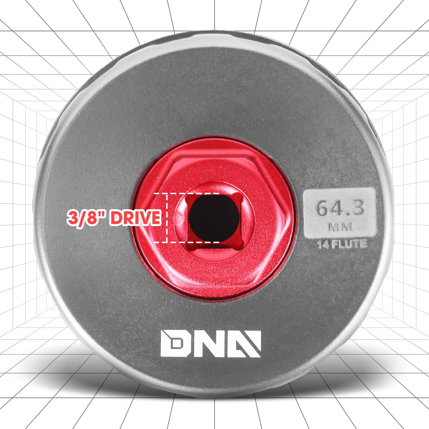 Amazon.com: DNA MOTORING Oil Filter Wrench 64.3mm 14 Flute Filter