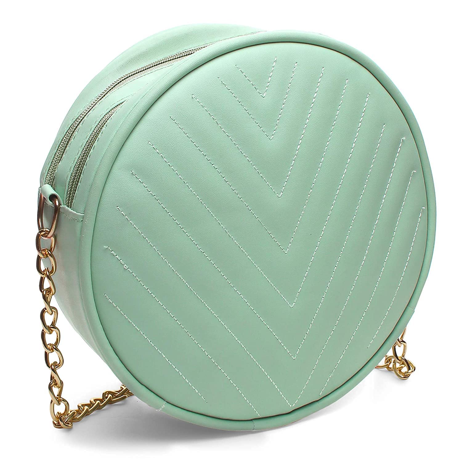 Stylish Trendy Round Cross body Sling Bag for girls women (Green) (B0B4PWFQNW) Amazon Price History, Amazon Price Tracker