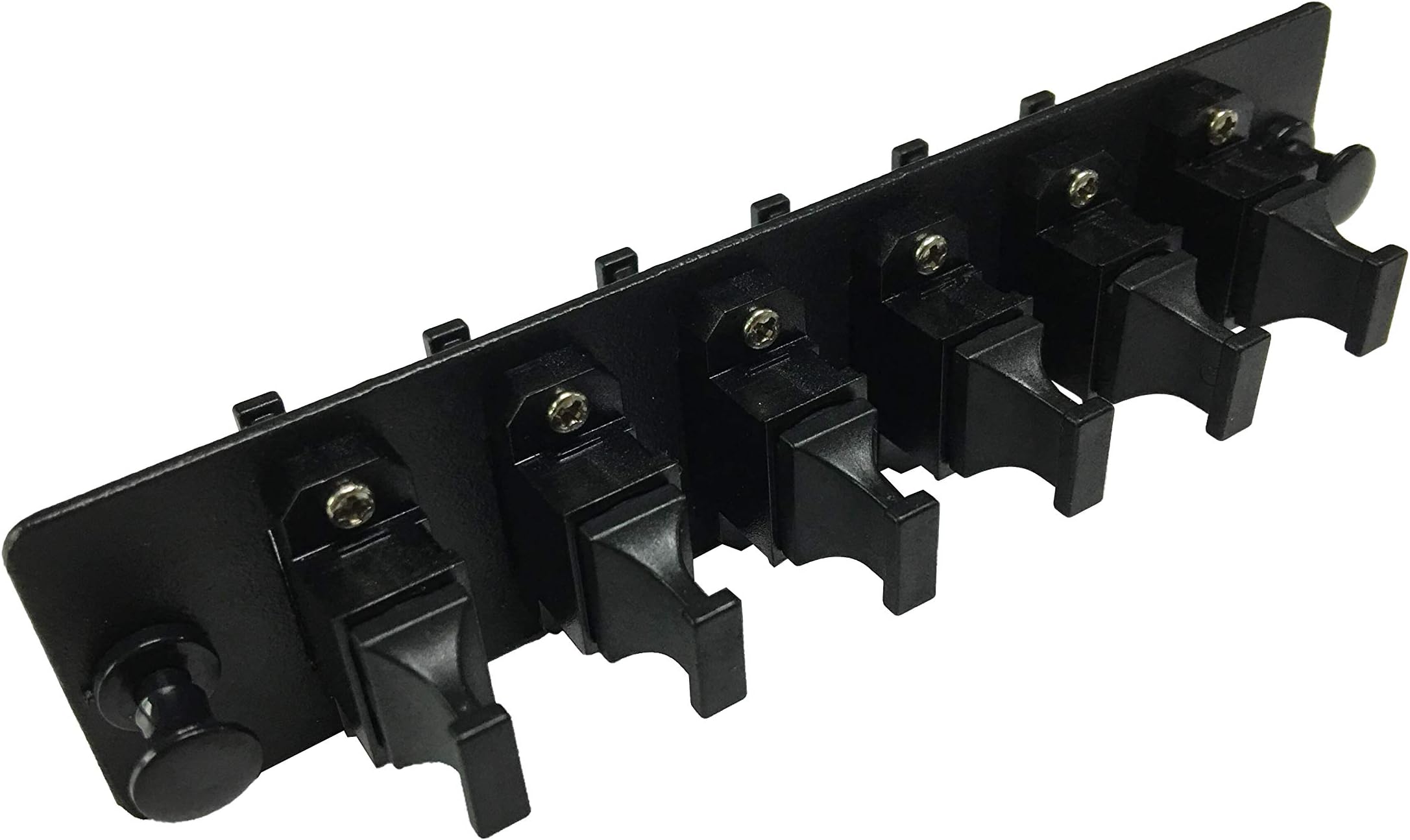 RiteAV LGX Footprint Fiber Optic Cable MPO Adapter Patch Panel 6 Ports Loaded w/6 MPO Adapters Black