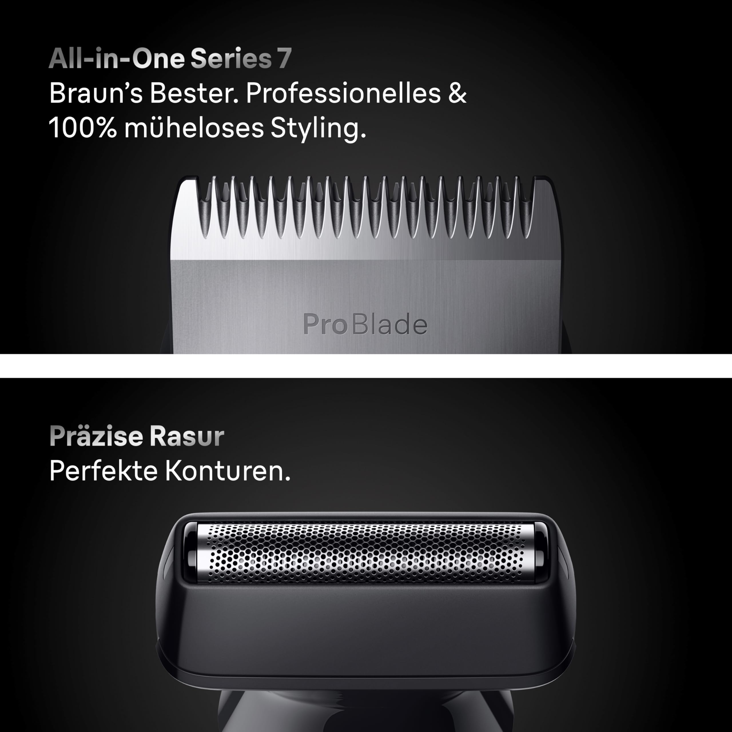 Braun All-in-One Series 7, 12-in-1 Groomingset, Nasenhaartrimmer, AutoSense, Rasierer Herren Elektrisch, Barttrimmer und Haarschneider + Braun Series XT3 All-in-One, Trimmer, Groomer, Bart Styler