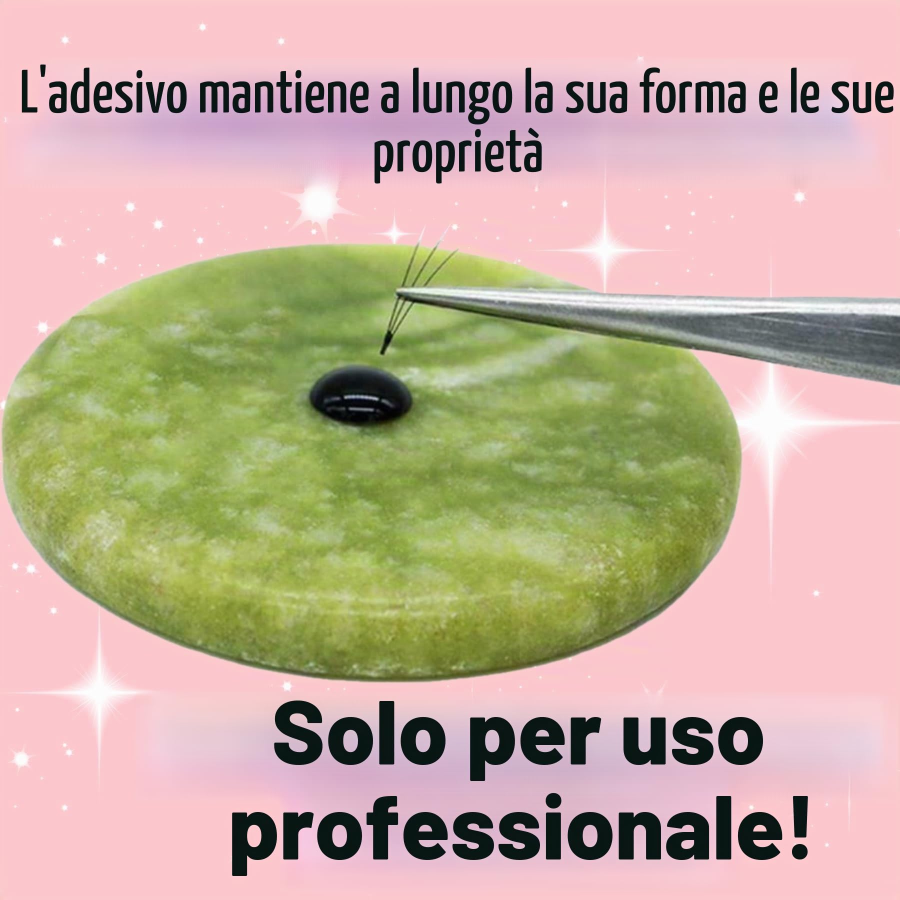 Colla per ciglia LOVELY FOCUS (6ml, colore: NERO) colla fulminea, tempo di asciugatura: 0,5 secondi, adesione di 8 settimane, durevole, per extension ciglia professionali