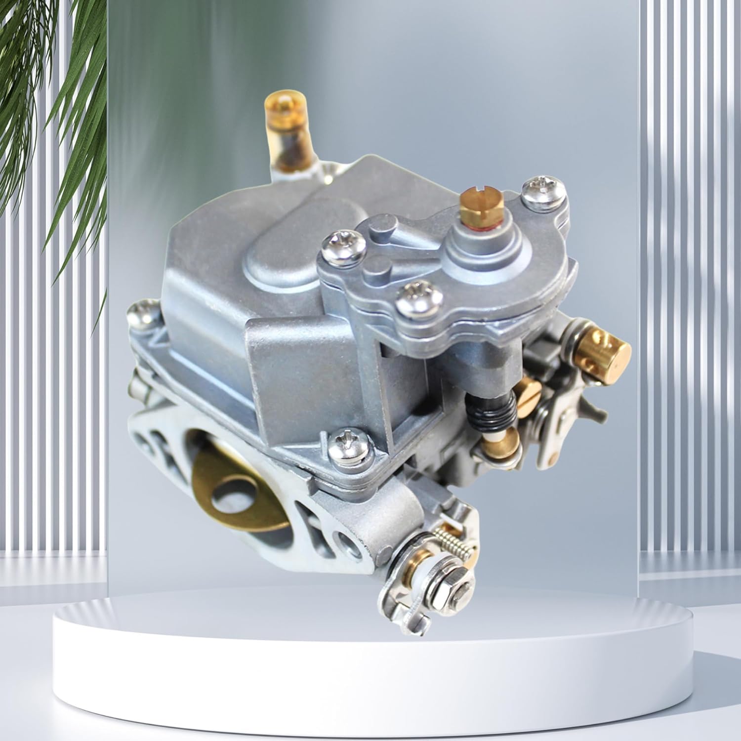 Boat Carburetor Assy Fit for Yamaha 4-Stroke 15hp F15 Outboard Motor Replaces 66M-14301-12-00 66M-14301-10 66M-14301-11, Electric Start