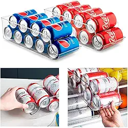 Kit 2 Organizador Porta Latas Refrigerante de Geladeira SELLNEEDS