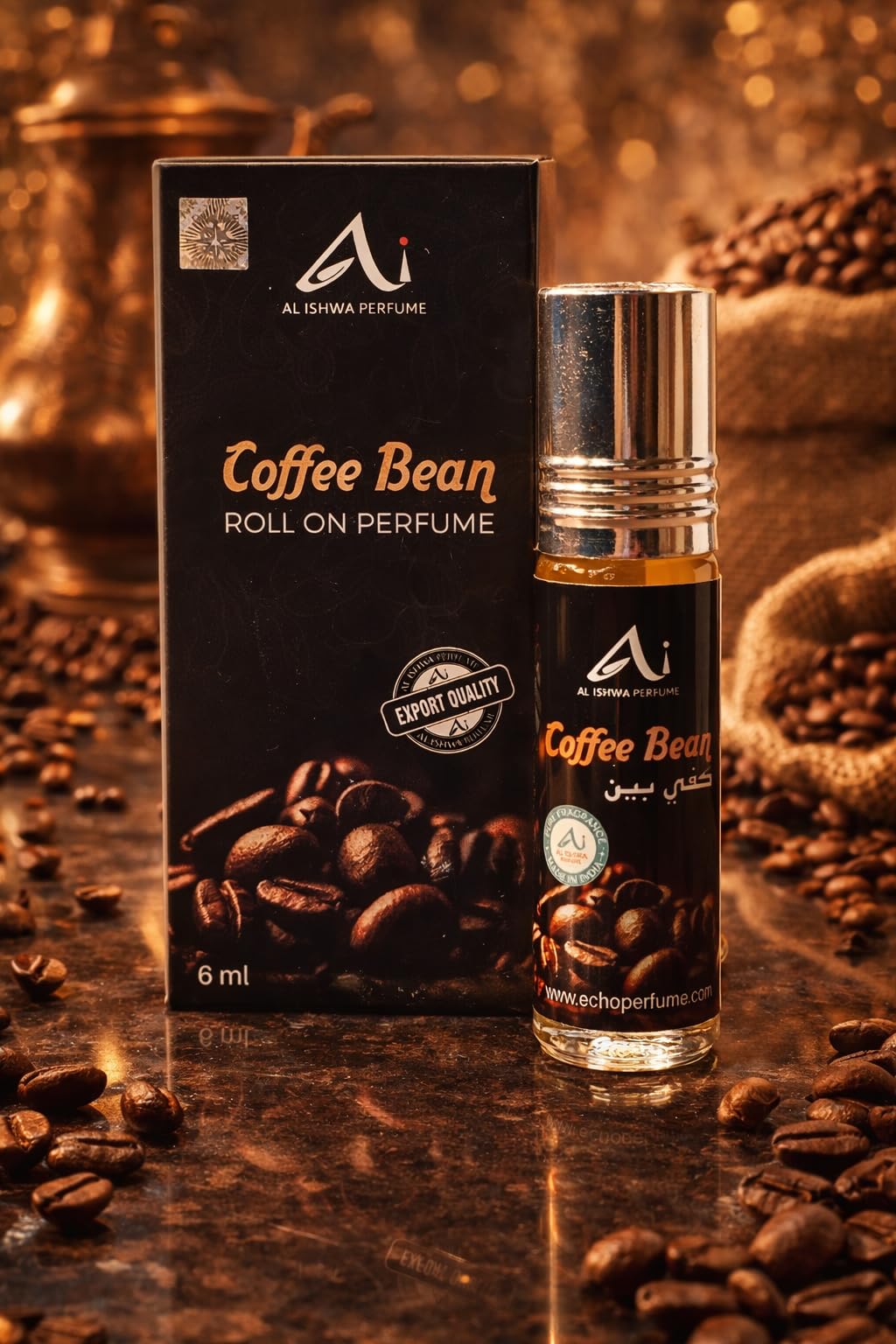 Perfume Coffee Bean Roll-On Attar, Concentrated, Unisex | Original Arabic 100% pure ittar roll on For Religious & Personal Use/Natural Itra | Long Lasting Attar - 6 ML-image-25