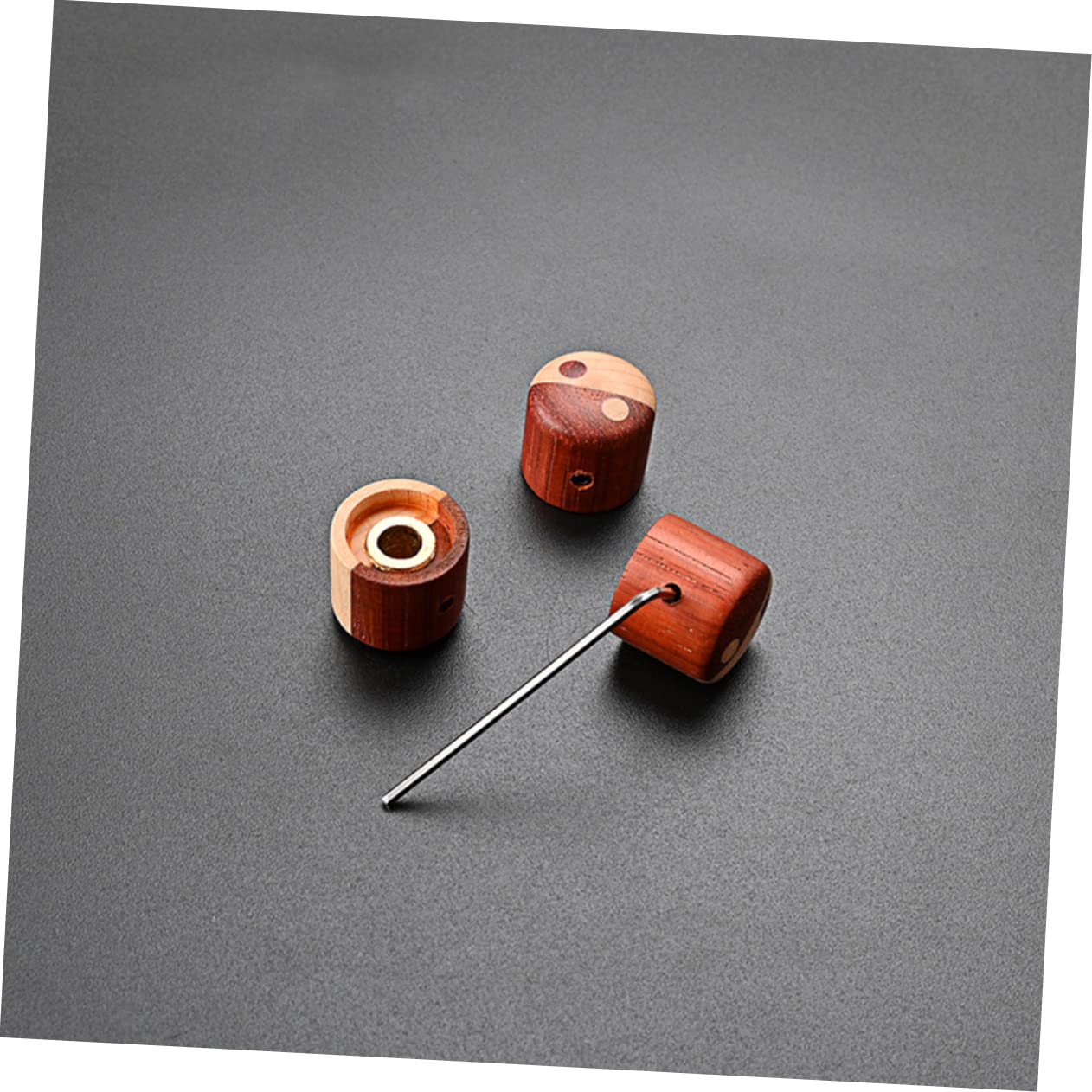 Toyvian 9 pokrętło gitary nakładki na potencjometry gitarowe czapki głośności gitary gitara instrumenty muzyczne pokrętło regulacji głośności gałka drewniana do gitar z drewna