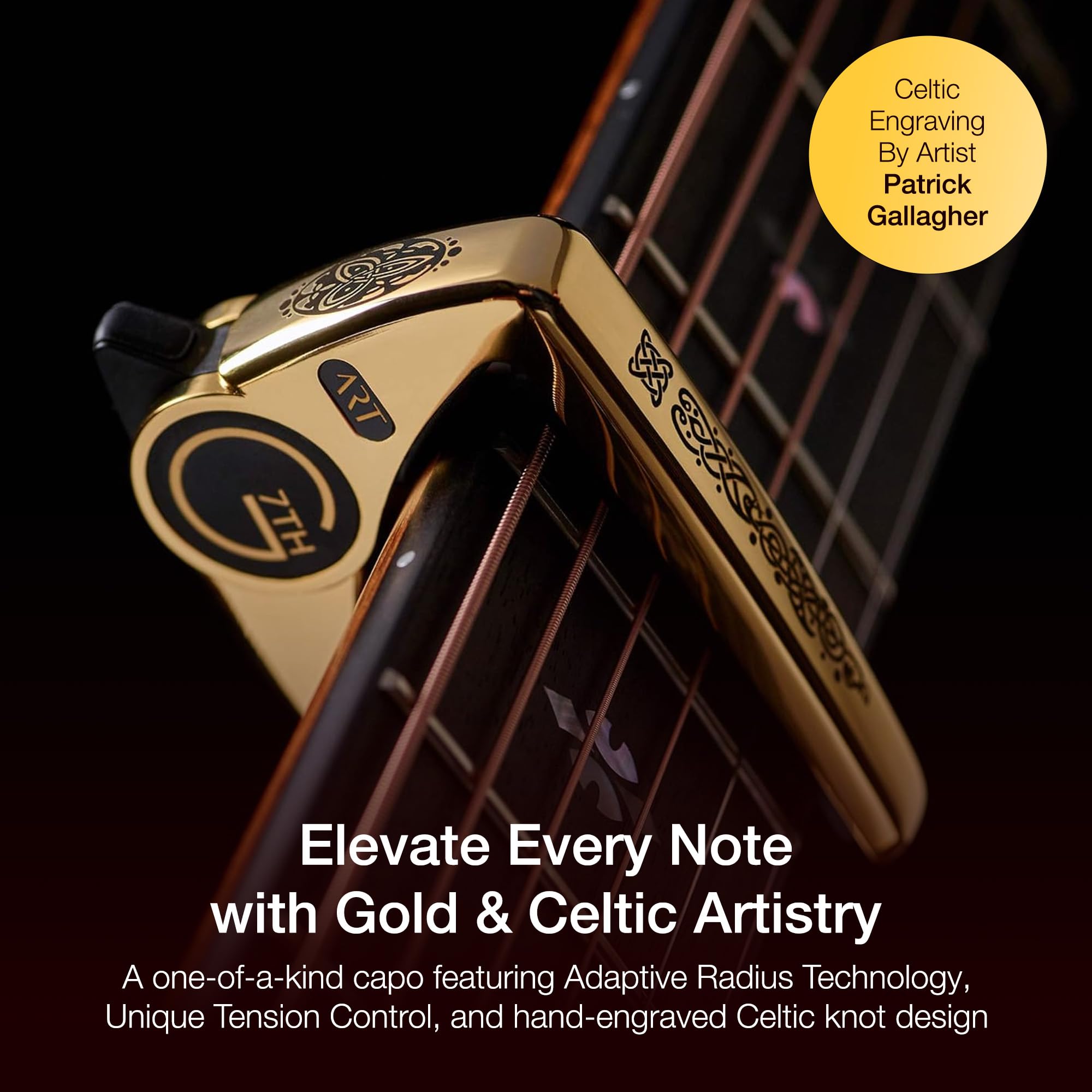Amazon.com: G7th Performance 3 6 String Celtic Gold Guitar Capo