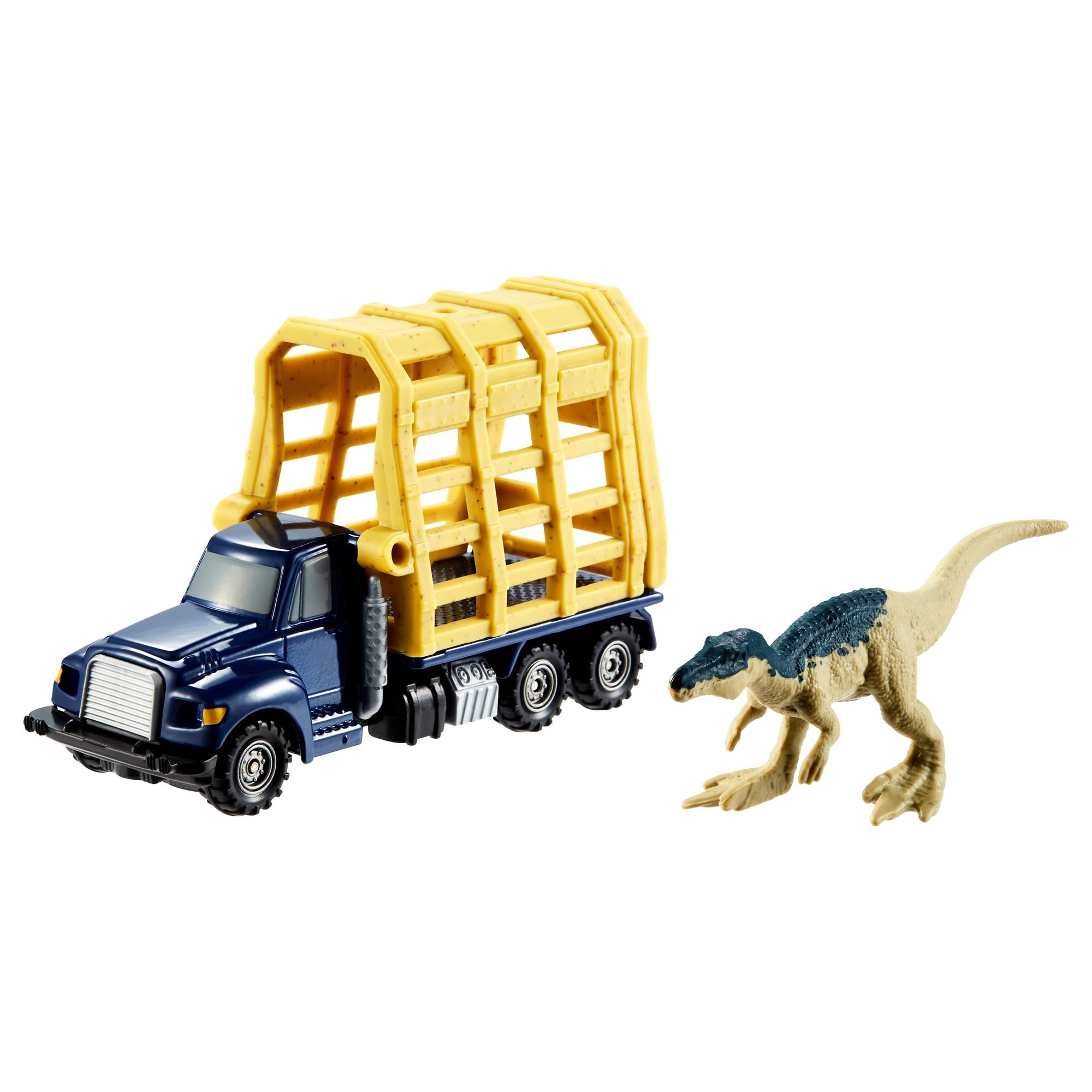 Matchbox Jurassic World, Dino Carriers Triceratops, Toy Vehicle for Kids Ages 3 and Up Includes a Mini Dinosaur to Transport