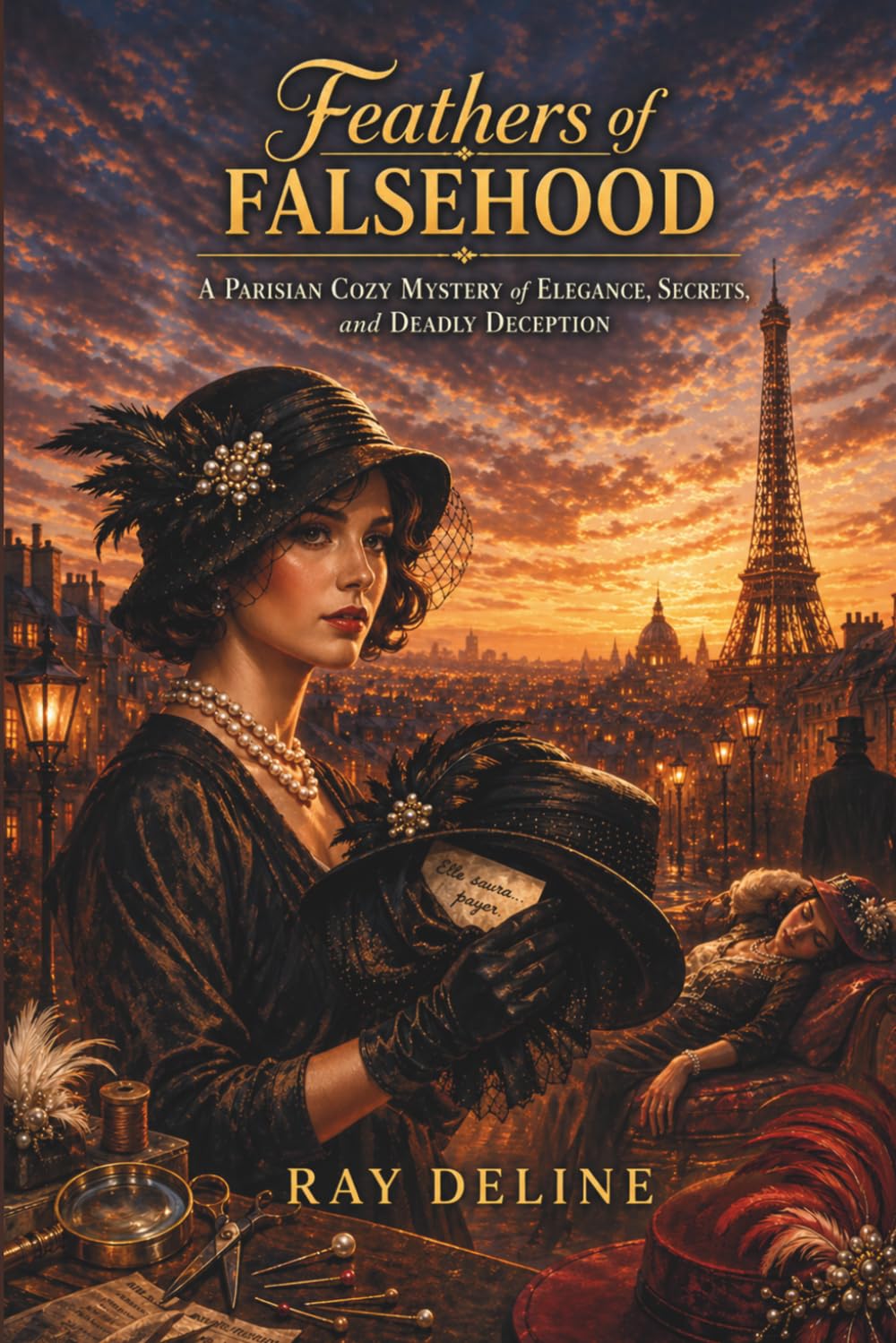 FEATHERS OF FALSEHOOD: PARISIAN COZY MYSTERIES OF ELEGANCE, SECRETS AND DEADLY DECEPTION