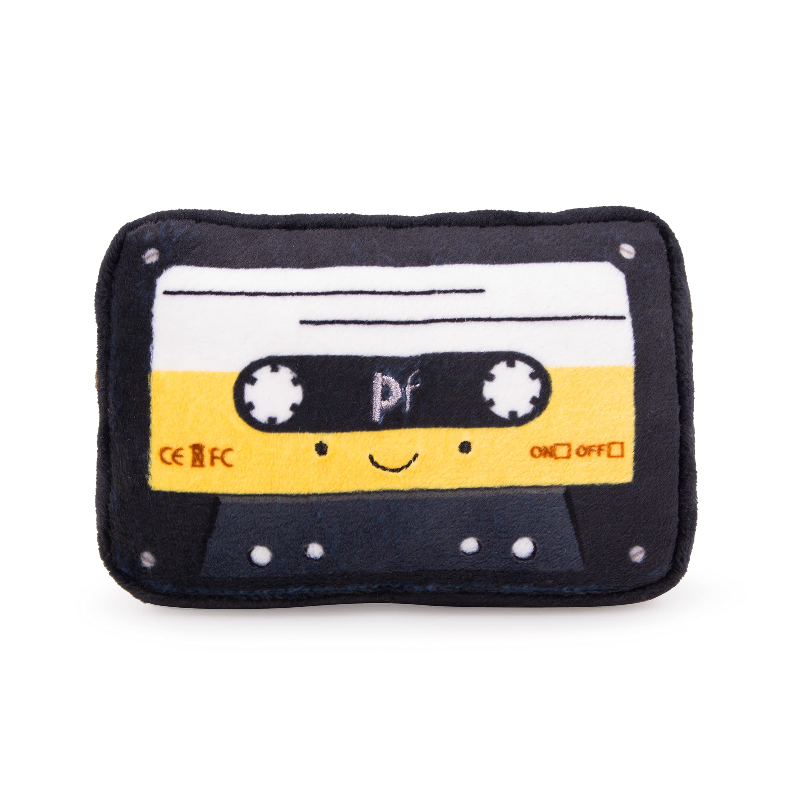 Petface Retro Cassette Tape Plush Dog Toy