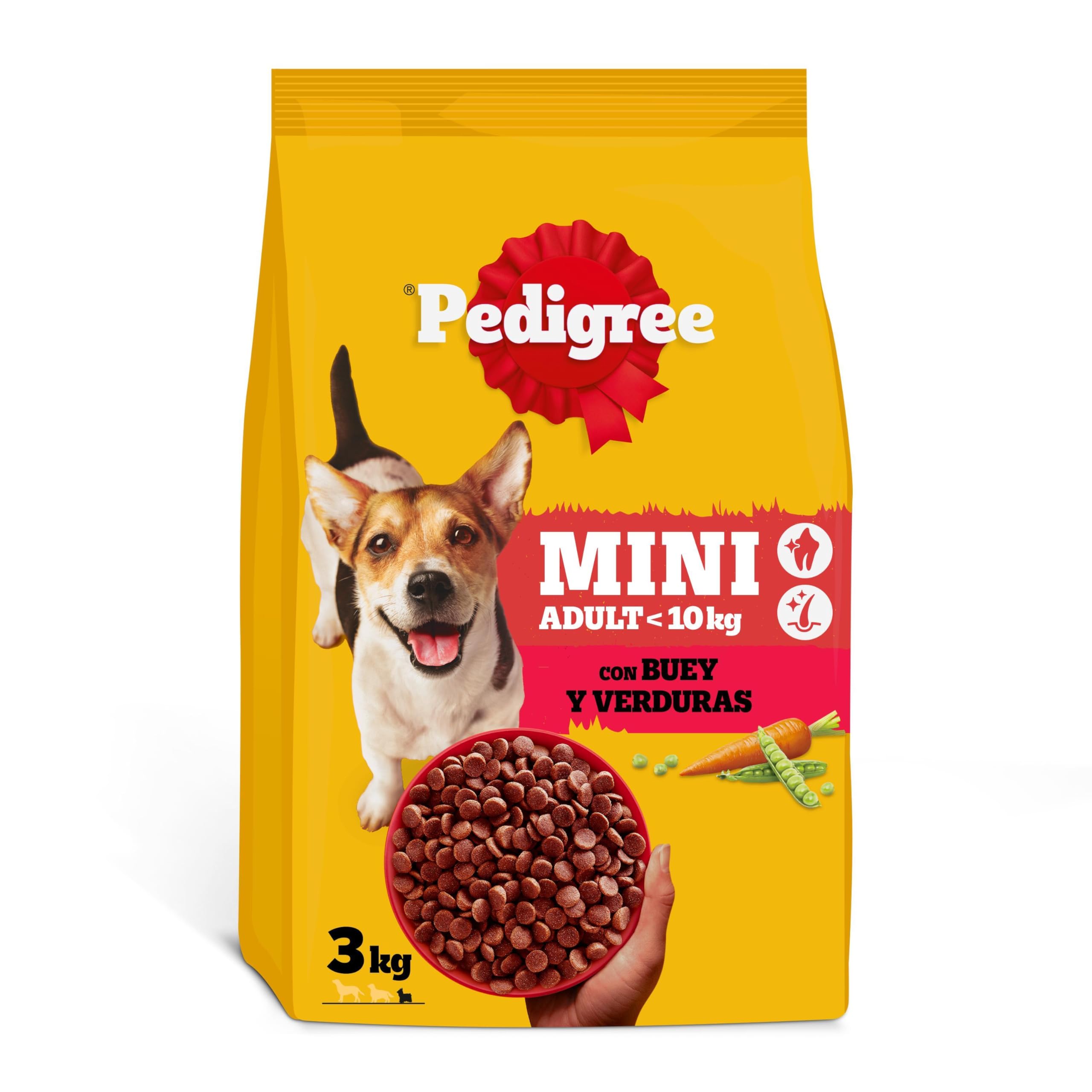 PEDIGREE Complete Comida Perros Pequeños y Mini Adult Buey Verduras (Pack de 6 x 1,4kg)