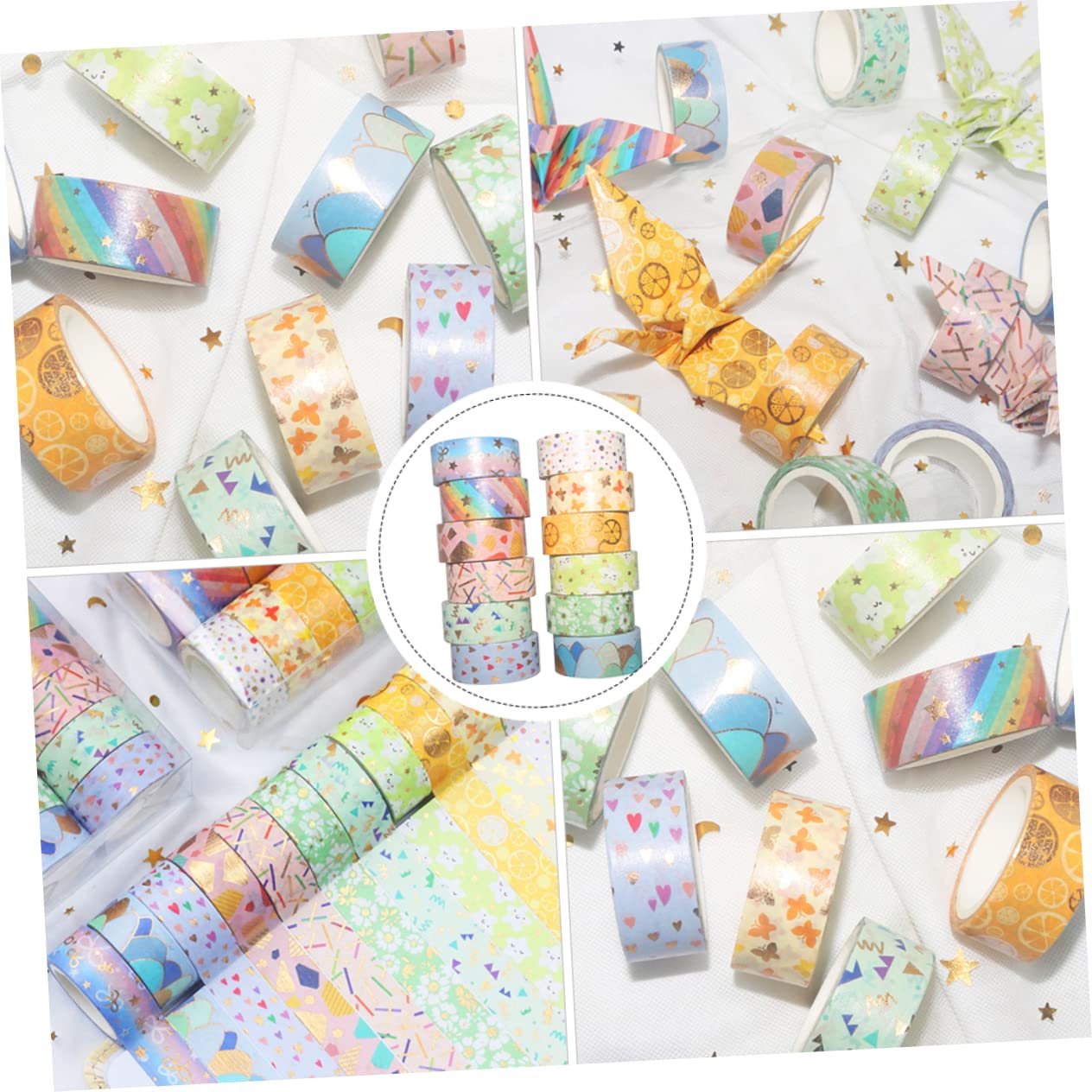 Operitacx 36rotoli Nastro Adesivo Decorativo Washi Con Design Elegante Per Scrapbooking e Di Nastro Adesivo Adatto Per Lavoretti Creativi e Decorazioni Artigianali