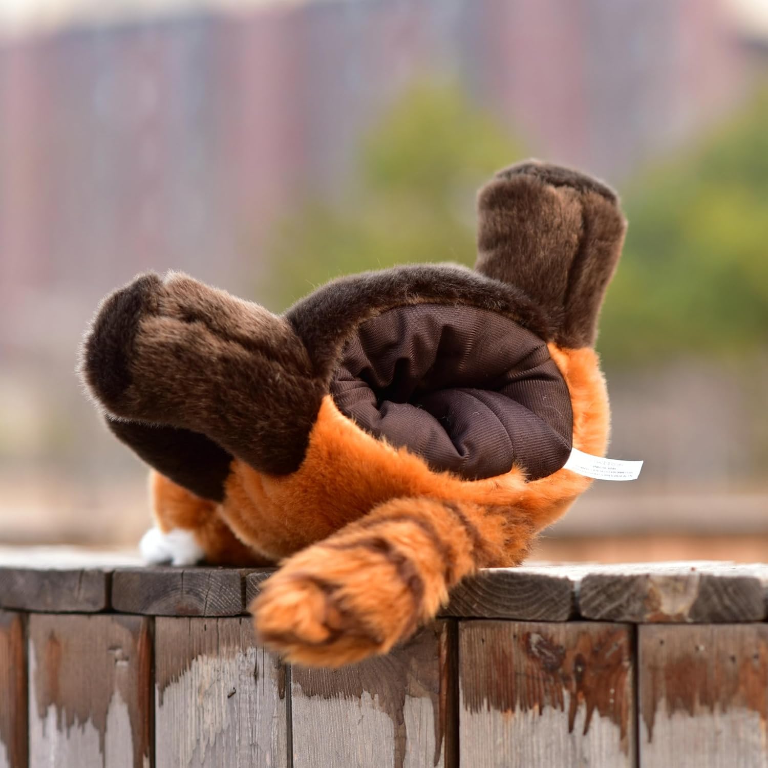 Simulation red Panda Hand Puppet, Ventriloquism Prop, Teaching Supplies Doll, Lifelike Stuffed Animal, Plush Toy