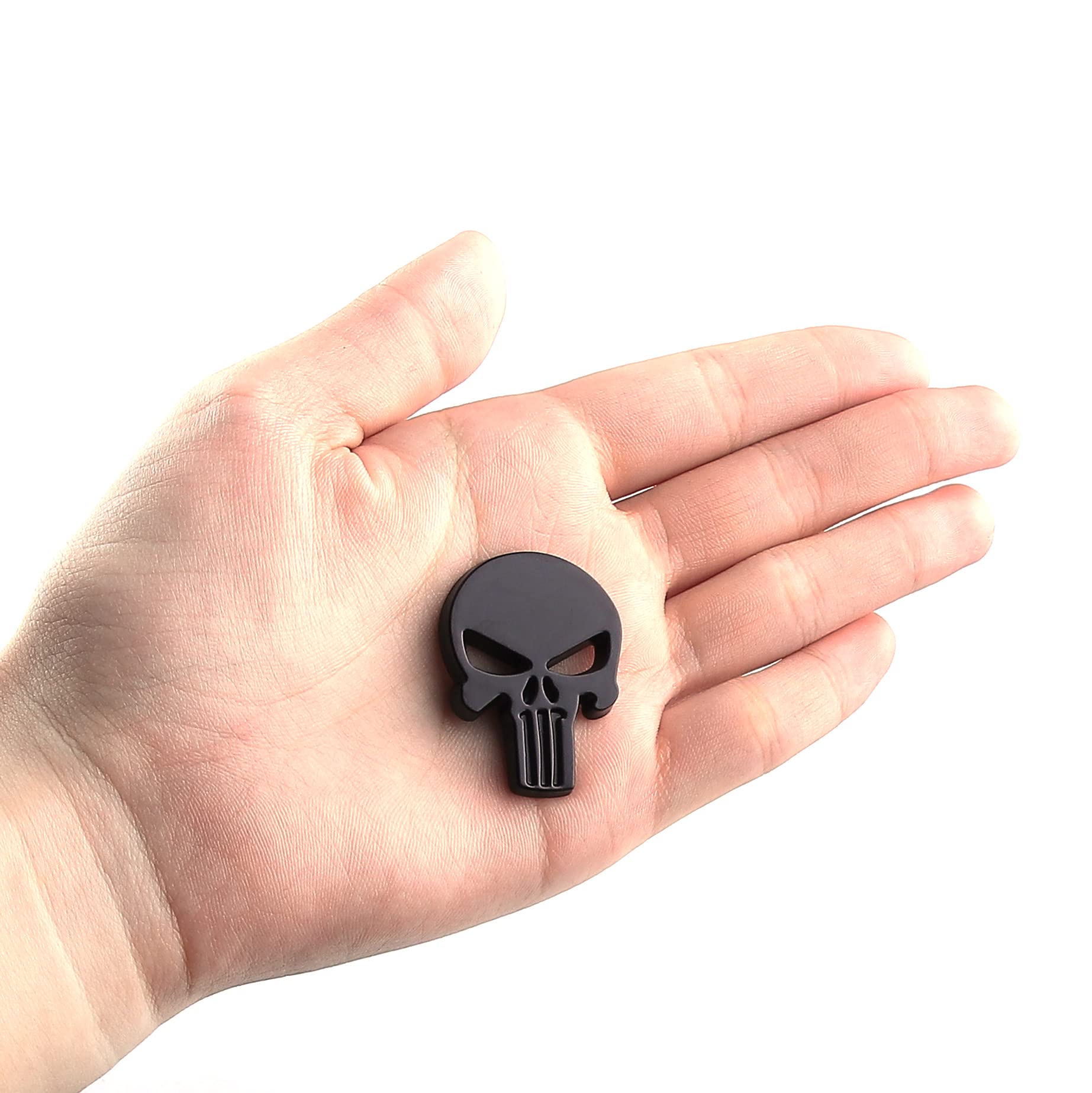 Landscape Lights2K 4 Pezzi Auto Adesivi A Teschio In Metallo, Decalcomania Tesch - Foto 9