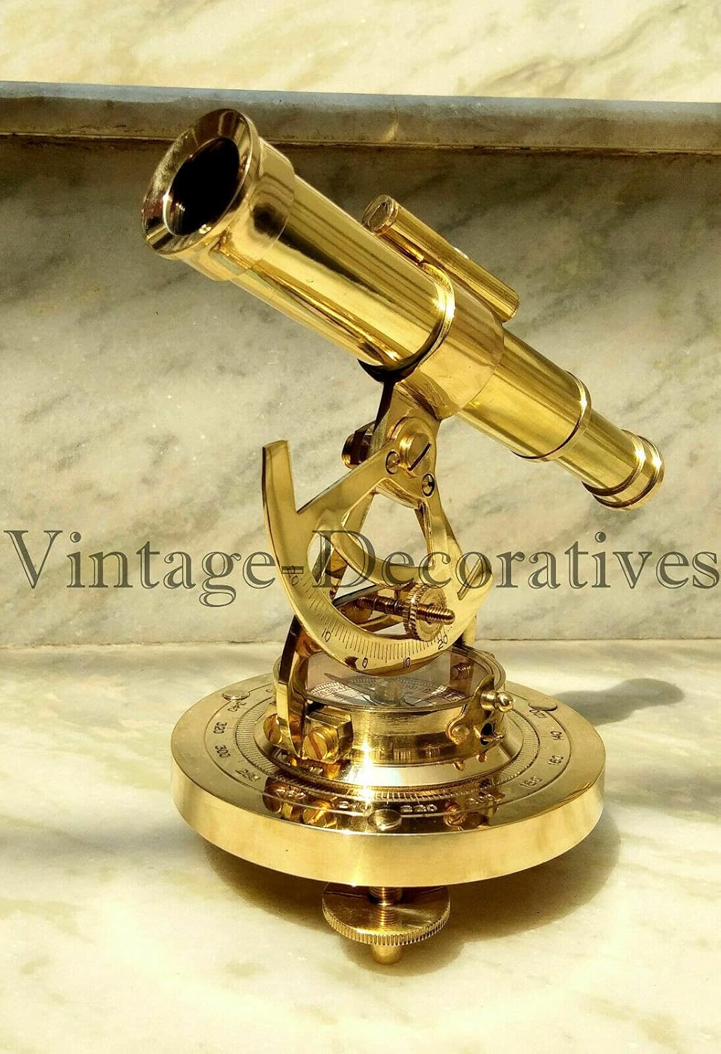 Nautical Brass Telescope Theodolite Alidade Brass Compass Surveying Item