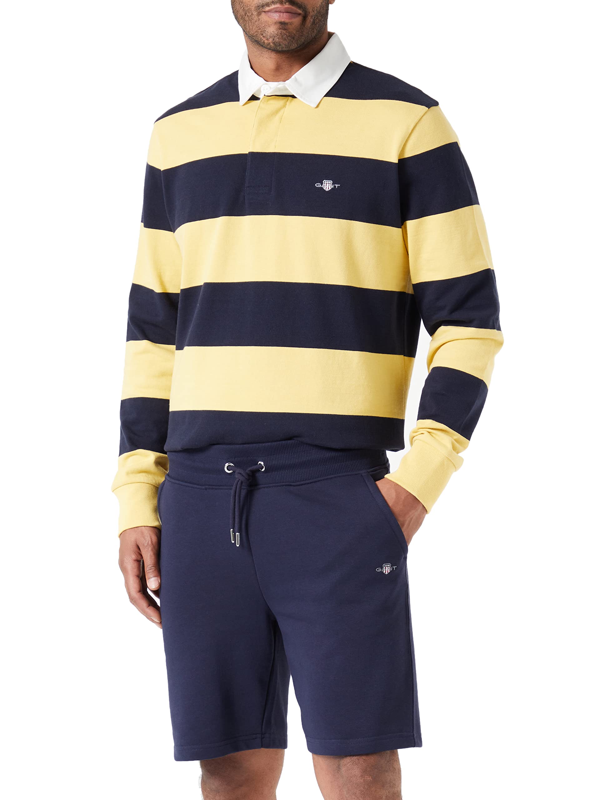 GANT Men's REG Shield Sweat Casual Shorts, Evening Blue, Standard, Evening Blue, M