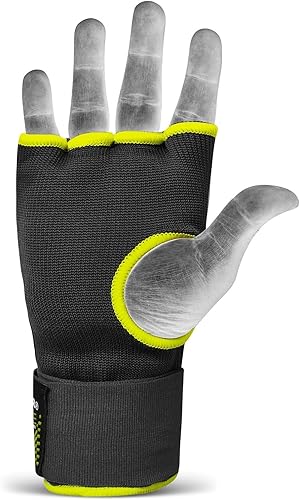 Miniatura 3 de SideWinder Guantes acolchados de gel para boxeo, soporte de muñeca, protector de puño, ideal para artes marciales, artes marciales, muay thai,