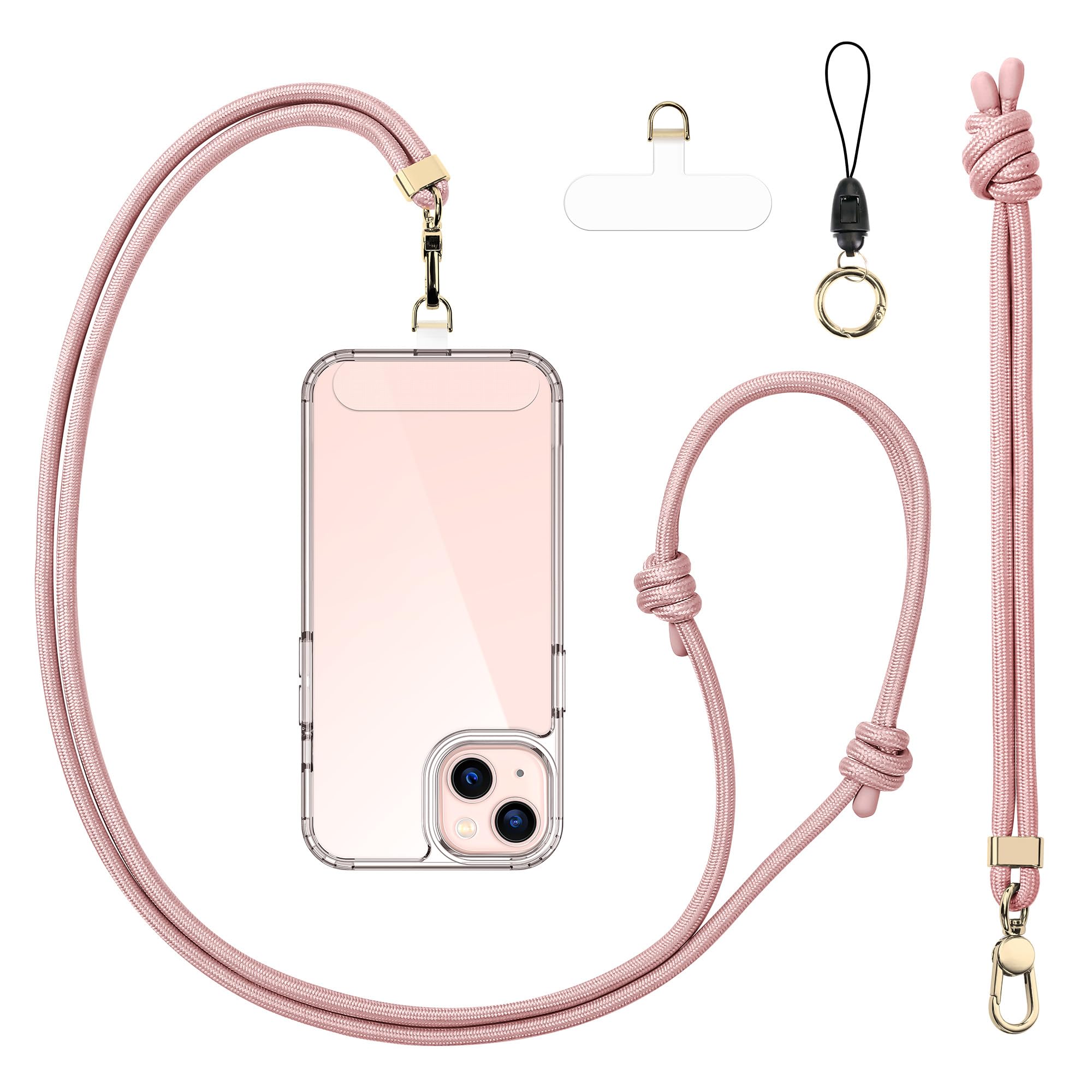 Amazon.com: Birwiny Universal Phone Lanyard Adjustable Crossbody Phone ...
