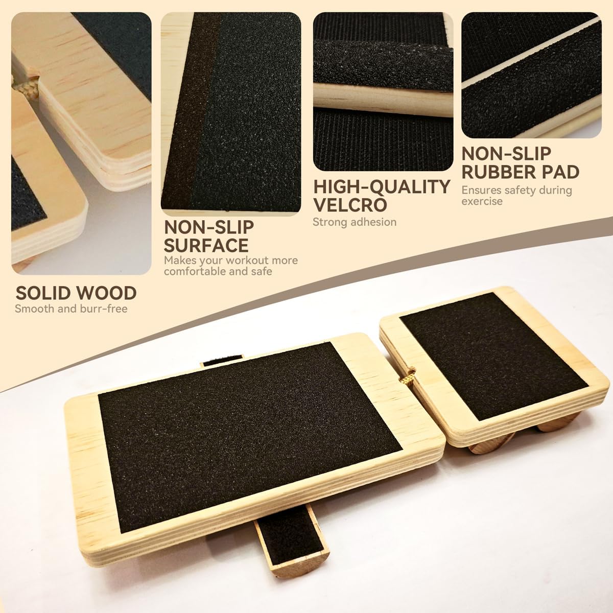 Balance Board in legno, per allenare i piedi, antiscivolo, per adulti, efficace rafforzamento del piede e stabilizzazione dei piedi, correzione della postura allungamento della caviglia