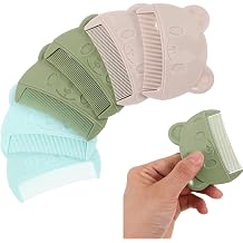 FOMIYES 6Pcs Cradle Cap CombsCradle Cap Brush Bear Shaped Lightweight Detangler for Newborns for Hair Care and Gentle Grooming Soft Material Portable Design