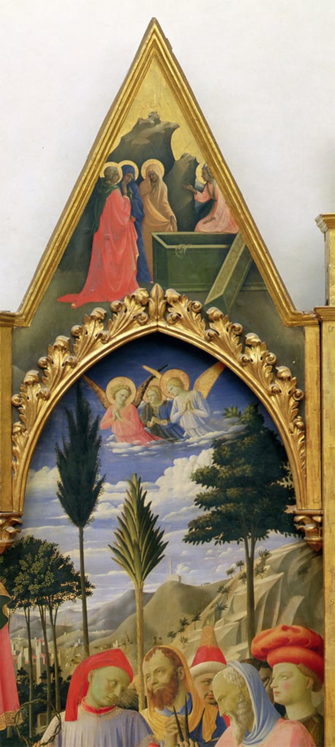 Serendipitp No Frame Vintage Wall Art Canvas Nordic Poster Canvas Print Picture Altarpiece And Pinnacles Of Santa Trinita By Fra Angelico Wall Art Poster For Home Decor 60X90cm