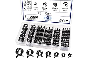 Tnisesm 80pcs Drip Hose Clamps