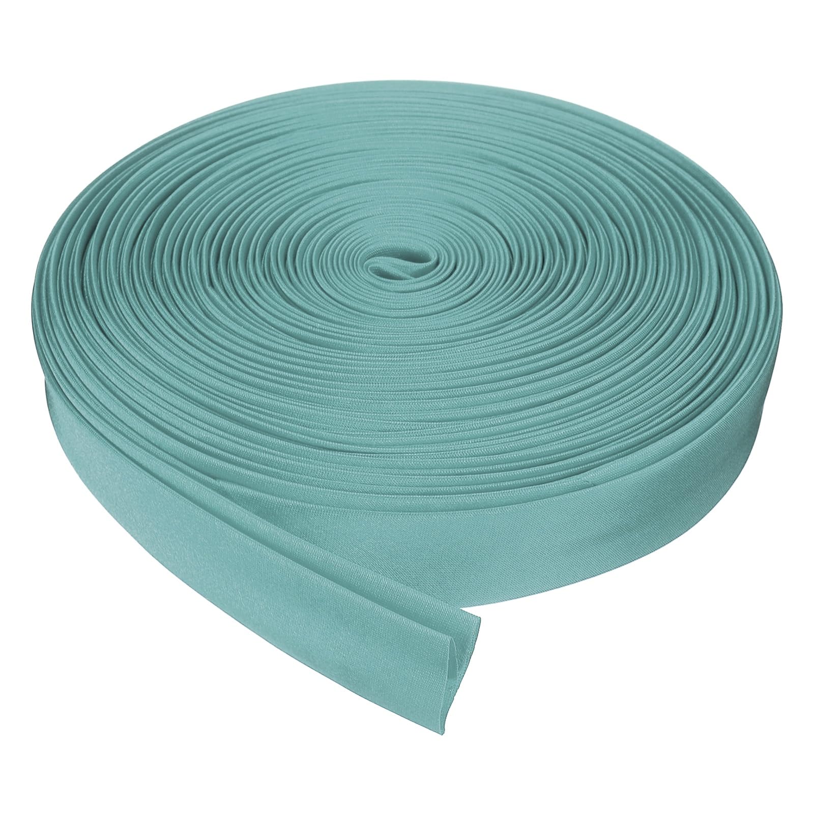 sourcing map Double Fold Bias Tape for Sewing, 3/4 Inch x 10 Yards Satin Bias Binding Tape Continuous Bulk for Quilting Blanket Binding Seaming Hemming Fabric Piping DIY Craft, Gray Green — image 1
