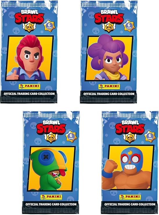 Panini Brawl Stars Official Trading Card Collection 12 Paket (72 Kart) Set