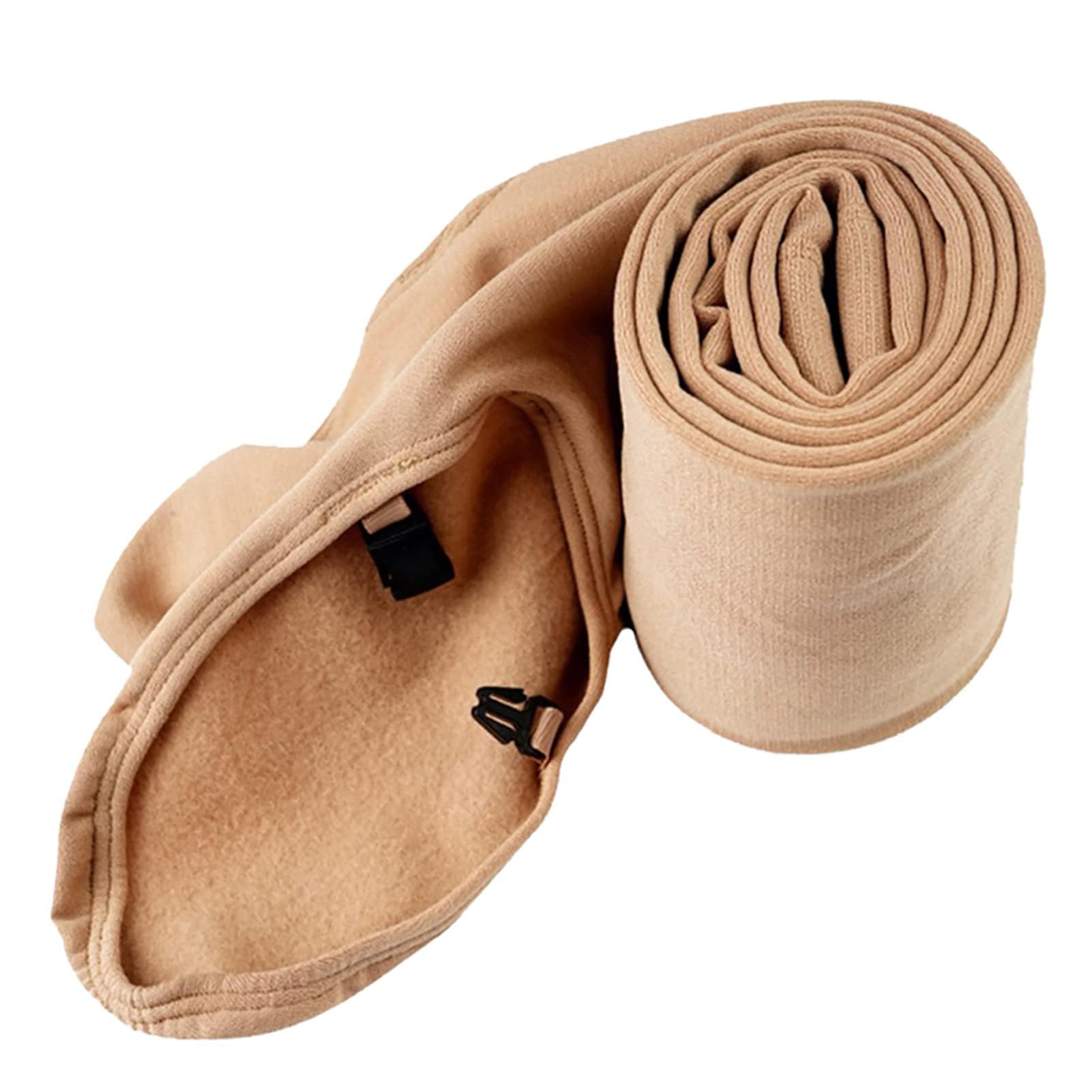 Generico Pantaloni Leggings Pattinaggio Artistico per Ragazze, sul Ghiaccio A Compressione Sportivo, Calzamaglia da Allenamento(Size:L,Color:Pelle)